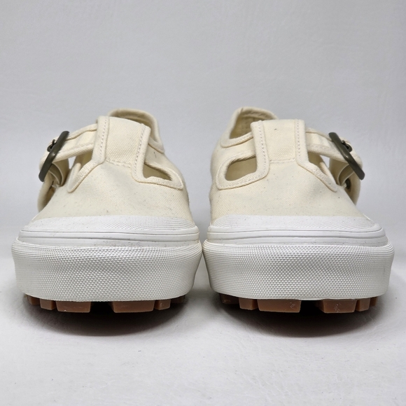 Vans Style 93 Mary Jane Women's Size 9.5 Beige Linen Canvas Buckle Shoes NEW - Picture 8 of 11